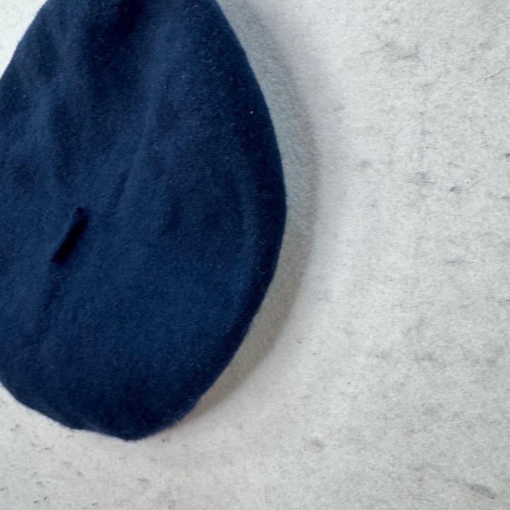 Parkhurst Wool Beret Hat Womens One Size Blue Made in Canada Parisian Tweed knit - Picture 11 of 12